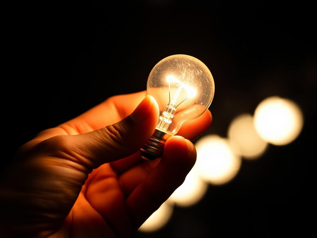 LED lightbulb installation